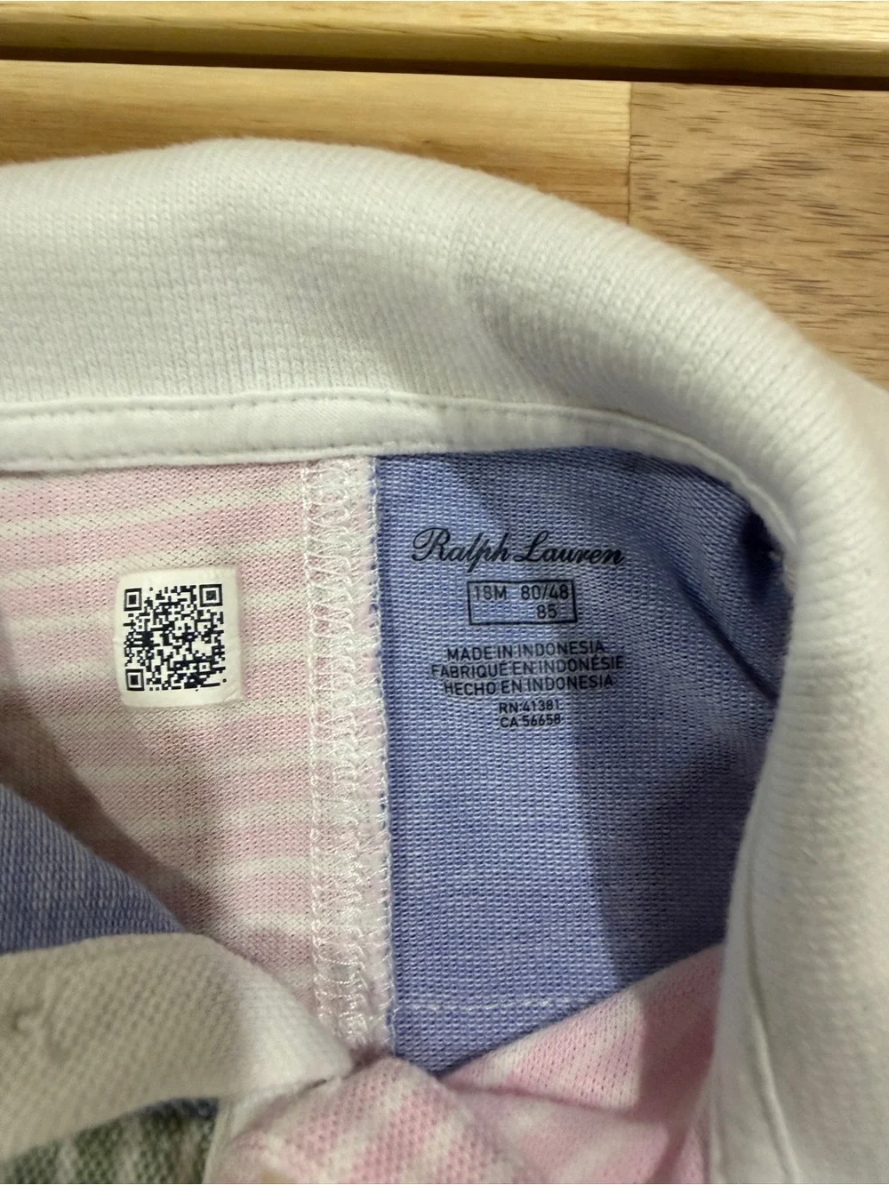 Ralph Lauren Girls Patchwork Mesh Polo Dress size 18 months
